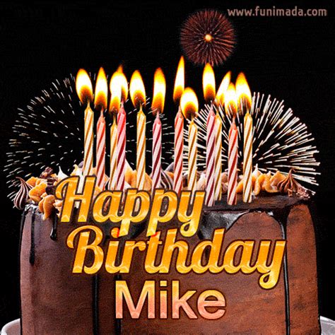 Share the best GIFs now >>>. . Animated happy birthday mike